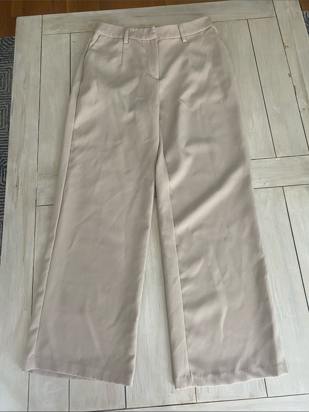 Avec Les Filles Beige Tan Polyester Dress Workwear Pants Size 6